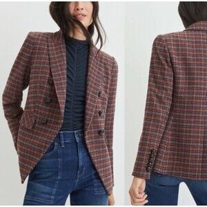 Veronica Beard Brown and Red Blazer Tailored Professional Design